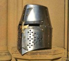 Medieval Helmet Collectible Knight Templar Helmet Crusader Costume Armor Gift