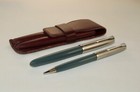 Vintage Parker 51 Classic Mk 1 Fountain Pen   Continuous Feed Pencil Set-pouched