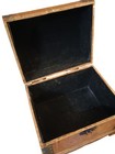 Vintage Wooden Treasure Chest     Hand Painted Floral Design     Rustic Decor
