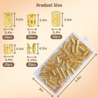 100pcs Gold Hair Jewelry For Braids Accessories  Metal Dreadlock 