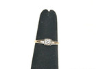 14k Yellow   White Gold Diamond Solitaire Engagement Ring 0 16 Carat Size 5 25