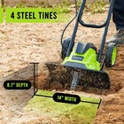 Steelite 10-amp Electric Corded Tiller Electric Tiller Cultivator 14  W X 8 7  D