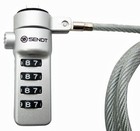 Notebook laptop Combination Lock Security Cable Silver
