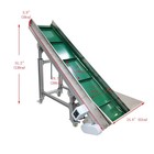 15 7 w Electric Pvc Belt Climbing Conveyor Inclined Conveyor Adjustable Speed