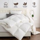 Luxury Feather Down Fiber Comforter Hotel Style Duvet Insert