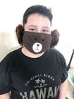 Face Mask Reusable Washable 2-in-1 Mouth Cover Earmuff Plush Bear Warm Mask