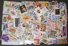 Large Vtg  Cancelled Stamp Lot Unsorted Foreign Many Countries To Many To Count