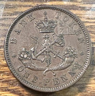 1850 Bank Of Upper Canada 1 Penny Token Nice Original Au Km-tn3 Chrc