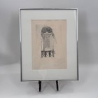 Windows In Muscat Oman Architectural Study Signed Pencil Drawing 1977