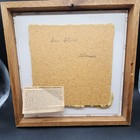 Vtg Framed 12 x12  Navajo Native American Sand Painting  sun Shield  Read
