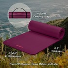 Yoga Mat 1 2 Inch Thick Non Slip Exercise Mat 72x24 Pilates Stretching Fitness