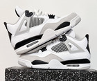 Jordan 4 Retro  military Black  Men s Basketball Shoes Mid Top Us Size7-12
