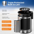 Toilet Brush And Holder Set  2 Pack Stainless Steel Rustproof Kits With Deep