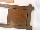 Antique Stickley Era Arts And Crafts Mission Oak Folding Book Rack Orig  Finish