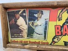 1957 Antique Style Art Wood Baseball Card Advertising Trade Sign 6x24 - Mantle