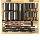 Keyway Broach Kit 30 Pcs hss Industrial Tools For Lathe Inch Size 5 Pcs Broac   