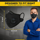 New 2 Pcs Outdoor Anti Smoke Air Purifying Face Mask Updated Filter Multi Layer
