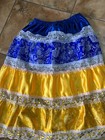 Salla Saya Dos Aguas Oshun Y Yemaya  Satin  Religion Yoruba Ifa Santeria 
