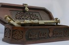 Beautiful Islamic Ottoman Arabic Mamluk Revival Silver Inlay Box   Key Of Kaaba