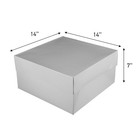 Sswbasics Hat Boxes With Handles - White - 14  X 14  X 7  - Case Of 25 - Sturdy