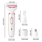 4 In 1 Women   s Electric Shaver Hair Remover Trimmer Body Face Leg Bikini Armpit