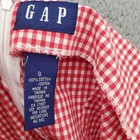 Vintage Gap Dress Womens 8 Mini Picnic Ginham Plaid Cotton Red White