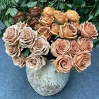 10 Heads Silk Rose Artificial Flowers Bouquet Wedding Garden Home Party Decor