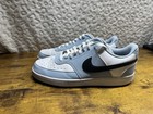 Nike Court Vision Low Next Nature Light Blue White Black Men   s Size 12     