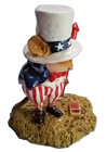 Wee Forest Folk Red Rocket July 4th Uncle Sam Fireworks Retired New Wff Box