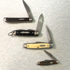 Pocket Knives Vntge Lot Of 4  Kamp-king Ranger   Sabre Japan Schrade Multi Blade