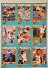Sports Illustrated Kids 1990 Lot Of 4 Uncut Card Sheets Rice Marino Robinson
