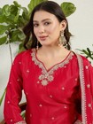 Red Ivory Indianwear Pakistani Style Sharara Palazzo Dress Salwar Kameez Suit