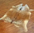 Brindle Cowhide Exotic Rugs Hair On Tricolor Rug Natural Skin Area Rug 5x5 Ft