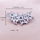 Crystal Flower Bridal Hair Clips 2 Packs rhinestone Wedding Hair Clips For Bride