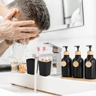 Black Bathroom Accessories Set 17pcs Bathroom Set With 3pcs Soap Dispenser Bathr