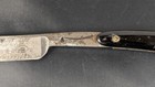 Vintage Wostenholm   Son Sheffield Straight Razor Black Scales Antique