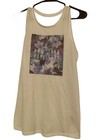Old Navy Women   s Floral Racerback Wireless Sports Bra Medium Support Size M