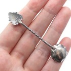 925 Sterling Silver Vintage Mexico Enamel Liberty Salt   Spices Spoon