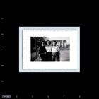 Old Vintage Photo Trio Affectionate Women Standing Outside Original Snapshot