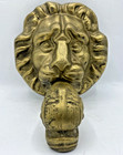 Antique French Fountain Head And Faucet Mid-1900 s Brass Lion