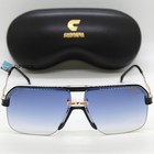 New Carrera 1066 Polarized Half Rim Navigator Sunglasses Dark Blue Gradient 7c5