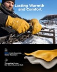Toolant Winter Work Gloves For Men  Insulated Leather With Water Resistance