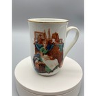 Norman Rockwell Museum Coffee Tea Mugs Set Of 5 Vintage 1986-1987 Excellent