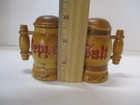 Biloxi Mississippi Wood Beer Stein Style Salt   Pepper Shakers