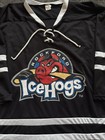 Rockford Icehogs Black Ahl Minor League Hockey Jersey Youth Xl Sga