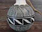 Native American Acoma Indian Hand Painted Fine Line Ornament By T  Sal