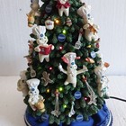 Vtg Danbury Mint 2002 Pillsbury Doughboy Lighted Christmas Tree 14  Resin Works