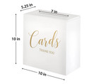 White Wooden Wedding Card Box