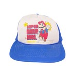 Super Mario Bros Nintendo Licensed Hat Authentic 1988 Vintage Snap Back Cap Boys