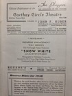 1938 Carthay Circle Theatre Playgoer Movie Program Snow White   Seven Dwarfs